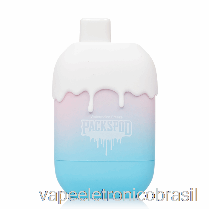 Vape Recarregável Packwood Packspod 5000 Descartável Miami Haze (melancia Congelada)